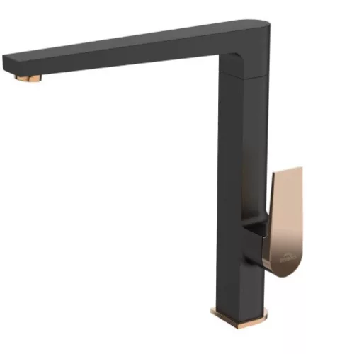 Mosogató csaptelep, Invena Midnight mosogató csaptelep, fekete/rose gold BZ-35-014-V