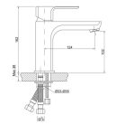 Mosdó csaptelep, Invena NYKS mosdó csaptelep, króm BU-28-001-S