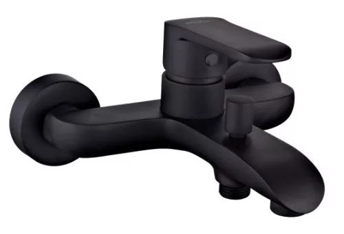 Kádtöltő csaptelep, Invena Siros Black, zuhanyszett nélkül, fekete BW-90-004-A