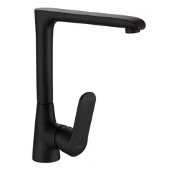   Mosogató csaptelep, Invena Siros Black mosogató csaptelep, fekete BZ-90-L04-A