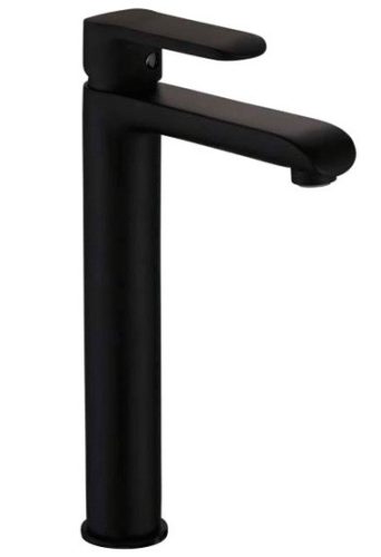 Mosdó csaptelep, Invena Siros Black magasított mosdó csaptelep, fekete BU-90-W04-A