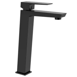   Mosdó csaptelep, Invena Paros Black magasított mosdó csaptelep, fekete BU-09-W04-A