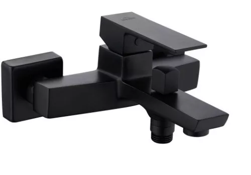 Kádtöltő csaptelep, Invena Paros Black zuhanyszett nélkül, fekete BW-09-004-A