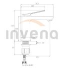 Mosdó csaptelep, Invena Neri mosdó csaptelep, króm BU-01-001-L