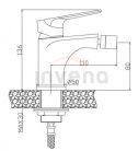 Bidé csaptelep, Invena Dokos bidé csaptelep, króm BB-19-001-V