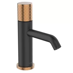   Mosdó csaptelep, Invena Moonlight mosdó csaptelep fekete/rose gold BU-77-014-V