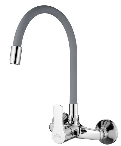 Mosogató csaptelep, Invena Verso mosogató csaptelep, szürke BC-82-E5S-L