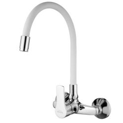   Mosogató csaptelep, Invena Verso mosogató csaptelep, fehér BC-82-E2S-L