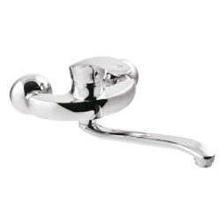   Mosdó csaptelep, Invena Nea fali mosdó csaptelep, króm BC-83-001-W