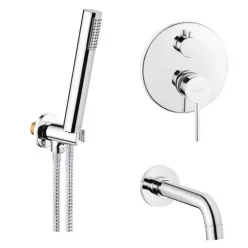   Falba süllyesztett csaptelep, Invena Dafni kádtöltő csaptelep, króm BS-88-W01-A