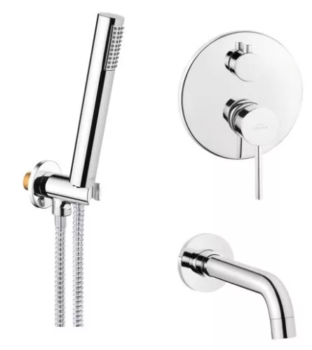 Falba süllyesztett csaptelep, Invena Dafni kádtöltő csaptelep, króm BS-88-W01-A