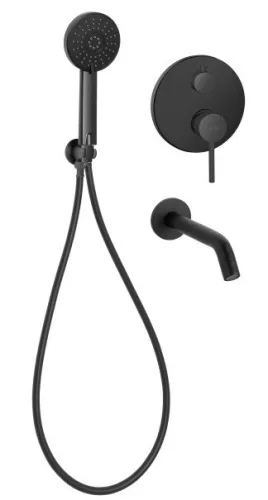 Falba süllyesztett csaptelep, Invena Dafni kádtöltő csaptelep, fekete BS-88-W04-A