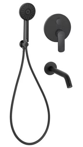 Falba süllyesztett csaptelep, Invena Siros kádtöltő csaptelep, fekete BS-90-W13-A