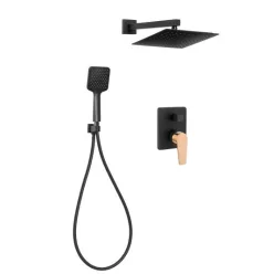   Falba süllyesztett csaptelep, Invena Midnight Invena Trend, fekete/rose gold BS-35-014-V