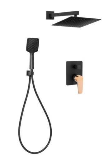 Falba süllyesztett csaptelep, Invena Midnight Invena Trend, fekete/rose gold BS-35-014-V