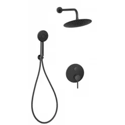   Falba süllyesztett csaptelep, Invena Dafni falsík alatti zuhanyrendszer szett, fekete BS-88-014-A