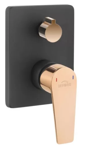 Falba süllyesztett csaptelep, Invena Midnight Invena Trend, fekete/rose gold BP-35-002-V