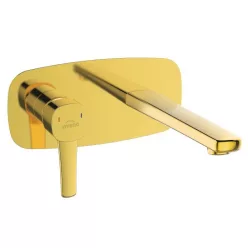   Falba süllyesztett csaptelep, Invena Glamour mosdó csaptelep, arany BP-02-U09-V