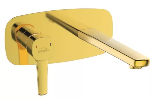 Falba süllyesztett csaptelep, Invena Glamour mosdó csaptelep, arany BP-02-U09-V