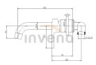 Falba süllyesztett csaptelep, Invena Verso mosdó csaptelep, króm BP-82-U01-A