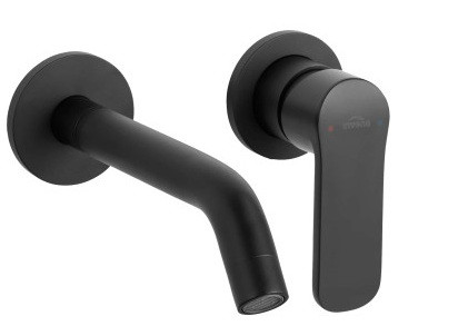 Falba süllyesztett csaptelep, Invena Siros mosdó csaptelep, fekete BP-90-U04-A