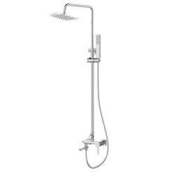   Zuhanyszett, Invena Glamour Invena Trend zuhanyszett, csapteleppel, króm AU-05-B01-V