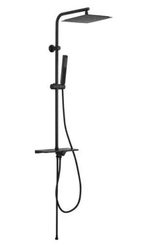 Zuhanyszett, Invena Svart Basic zuhanyszett, csaptelep nélkül, fekete AU-85-D04-X