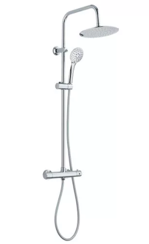 Zuhanyszett, Invena Dokos termosztatikus csapteleppel, króm AU-84-001-X