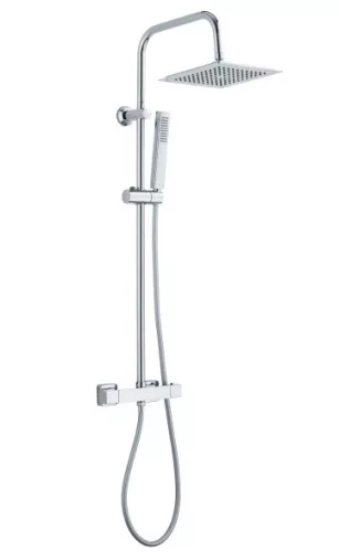 Zuhanyszett, Invena Svart termosztatikus csapteleppel, króm AU-85-001-X