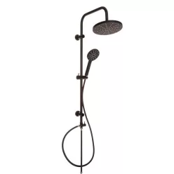   Zuhanyszett, Invena Black zuhanyszett csaptelep nélkül, fekete AU-03-D04-C