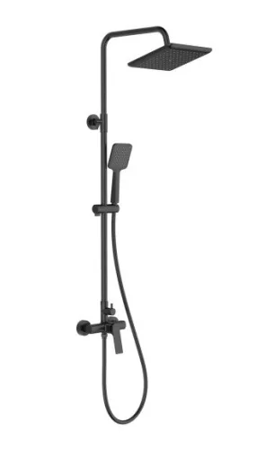 Zuhanyszett, Invena Neri zuhany csapteleppel, fekete AU-09-B04-L