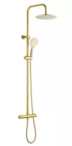Zuhanyszett, Invena Gold termosztátos csapteleppel, arany AU-16-009-X