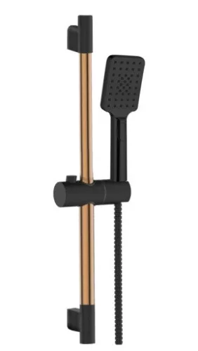 Zuhanyszett, Invena Midnight zuhanyszett, fekete/rose gold AU-35-014-S