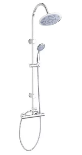 Zuhanyszett, Invena Gracja termosztatikus csapteleppel, króm AU-15-D01-C