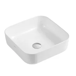   Mosdó, Invena Reja mosdókagyló,szögletes, fehér, 39 cm CE-15-001-C