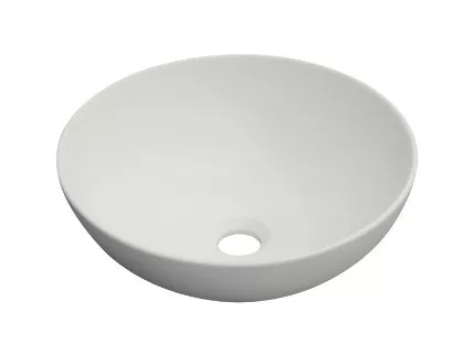 Mosdó, Invena Dokos mosdókagyló,kerek, matt, fehér, 40 cm CE-19-001-C