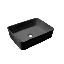   Mosdó, Invena NYKS mosdókagyló,szögletes, fekete, 47,5 cm CE-11-005-C