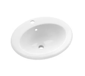 Mosdó, Invena Ajtra süllyesztett mosdókagyló, ovális, fehér, 50 cm CE-29-001-W