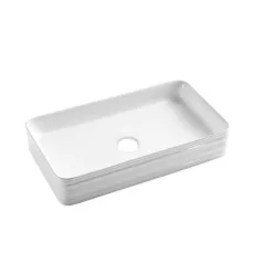   Mosdó, Invena Akte Invena Trend szögletes mosdókagyló, fehér 66 cm CE-54-P01-C