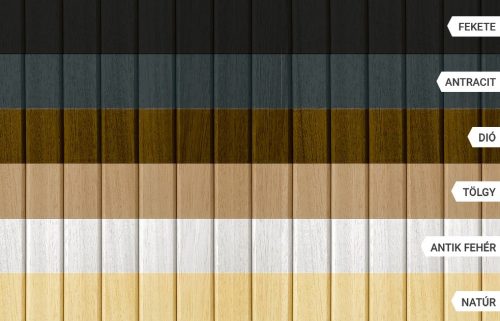 Előlap, M-Acryl Trópusi fa egyenes tölgy
