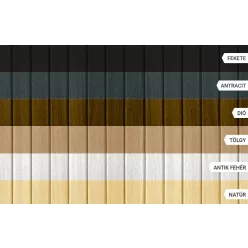 Előlap, M-Acryl Trópusi fa egyenes antracit