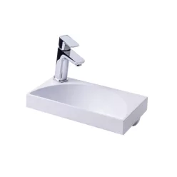   Mosdó, Ravak Rainbow Mini 400 kézmosdó, fehér, balos XJX01140005