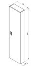 Fali szekrény, Ravak SB 40 Comfort faliszekrény, fehér X000001382