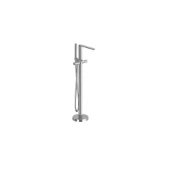   Kádtöltő csaptelep, Ravak Chrome II padlón álló csaptelep zuhanyszettel, króm X070456