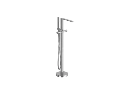 Kádtöltő csaptelep, Ravak Chrome II padlón álló csaptelep zuhanyszettel, króm X070456