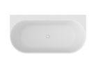 Kád, Ravak Freedom Wall Tec 170x87, Alabaster Pink/fehér, fehér lefolyó CE31600000