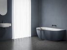 Kád, Ravak Freedom Wall Tec 170x87, Deepsea Blue/fehér, fehér lefolyó CE31400000