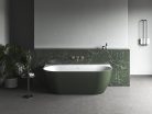 Kád, Ravak Freedom Wall Tec 170x87, Grey Green/fehér, fehér lefolyó CE31200000
