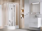 Zuhanybox, Ravak Supernova ASBKP6 zuhanybox 90x90 fehér/átlátszó üveggel 80677112Z1