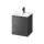 Alsó szekrény, Cersanit Moduo 50, antracit, alsó szekrény mosdóval S801-479